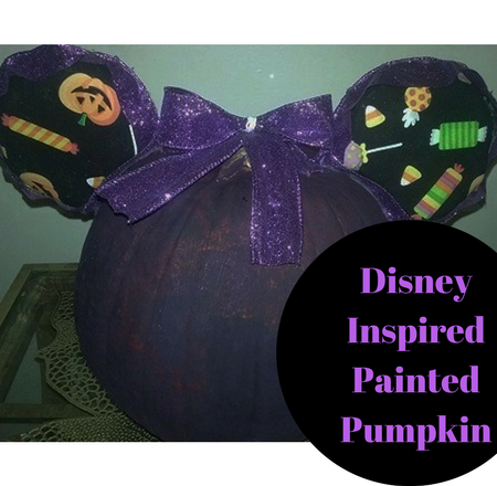 Disney Inspired Painted Pumpkin