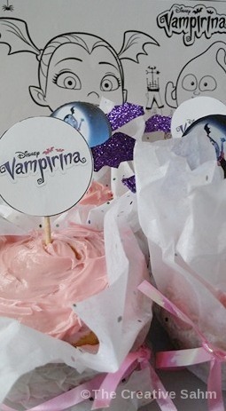 Disney Vampirina Inspired Cupcake Toppers