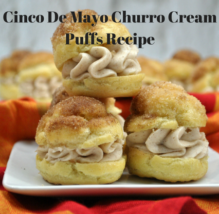 Cinco De Mayo Churro Cream Puffs Recipe