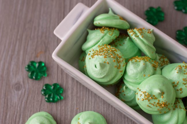 St. Patrick's Day Meringues Recipe
