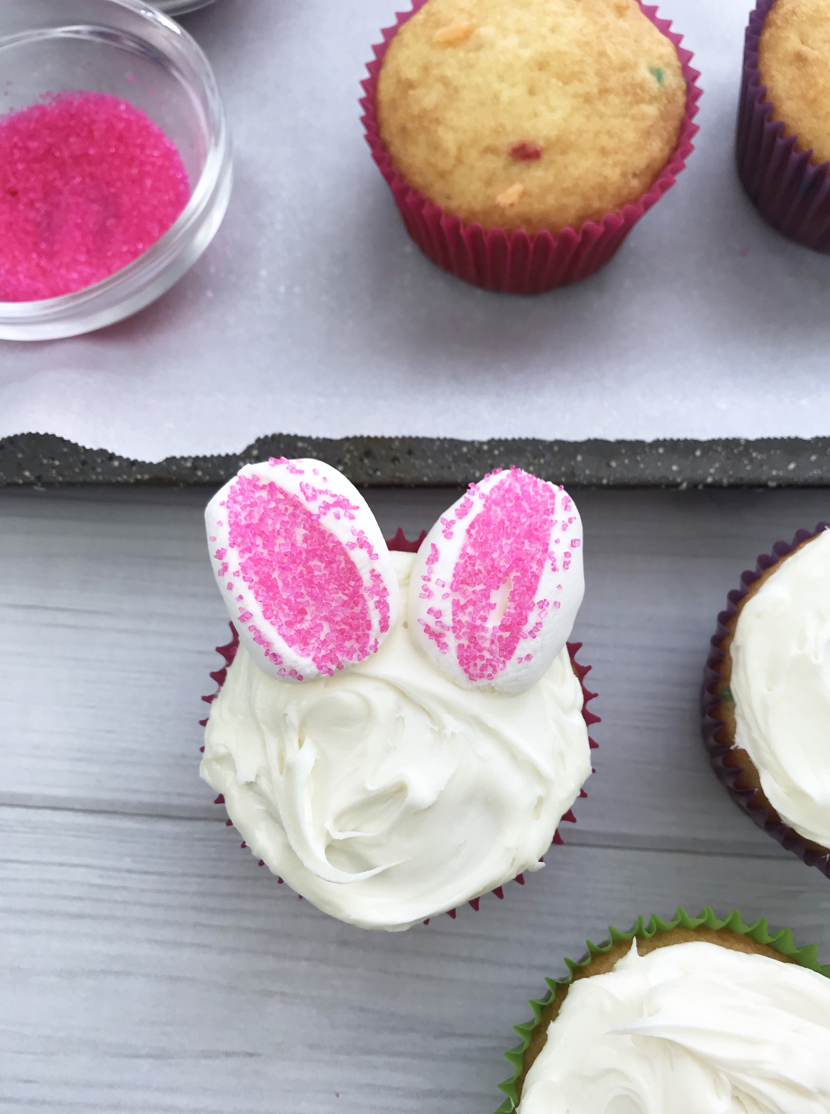 Easy Bunny Cupcakes