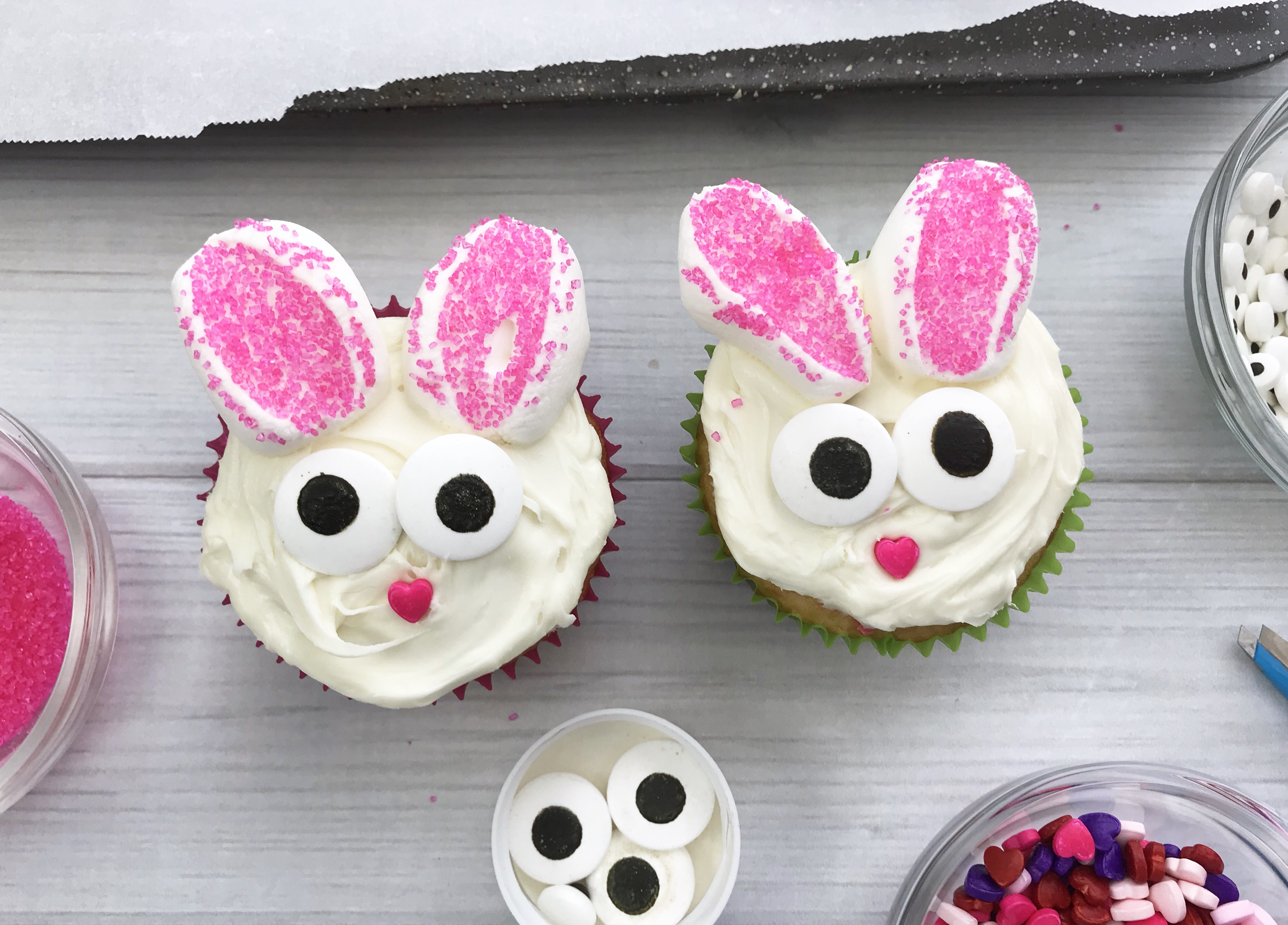 Easy Bunny Cupcakes