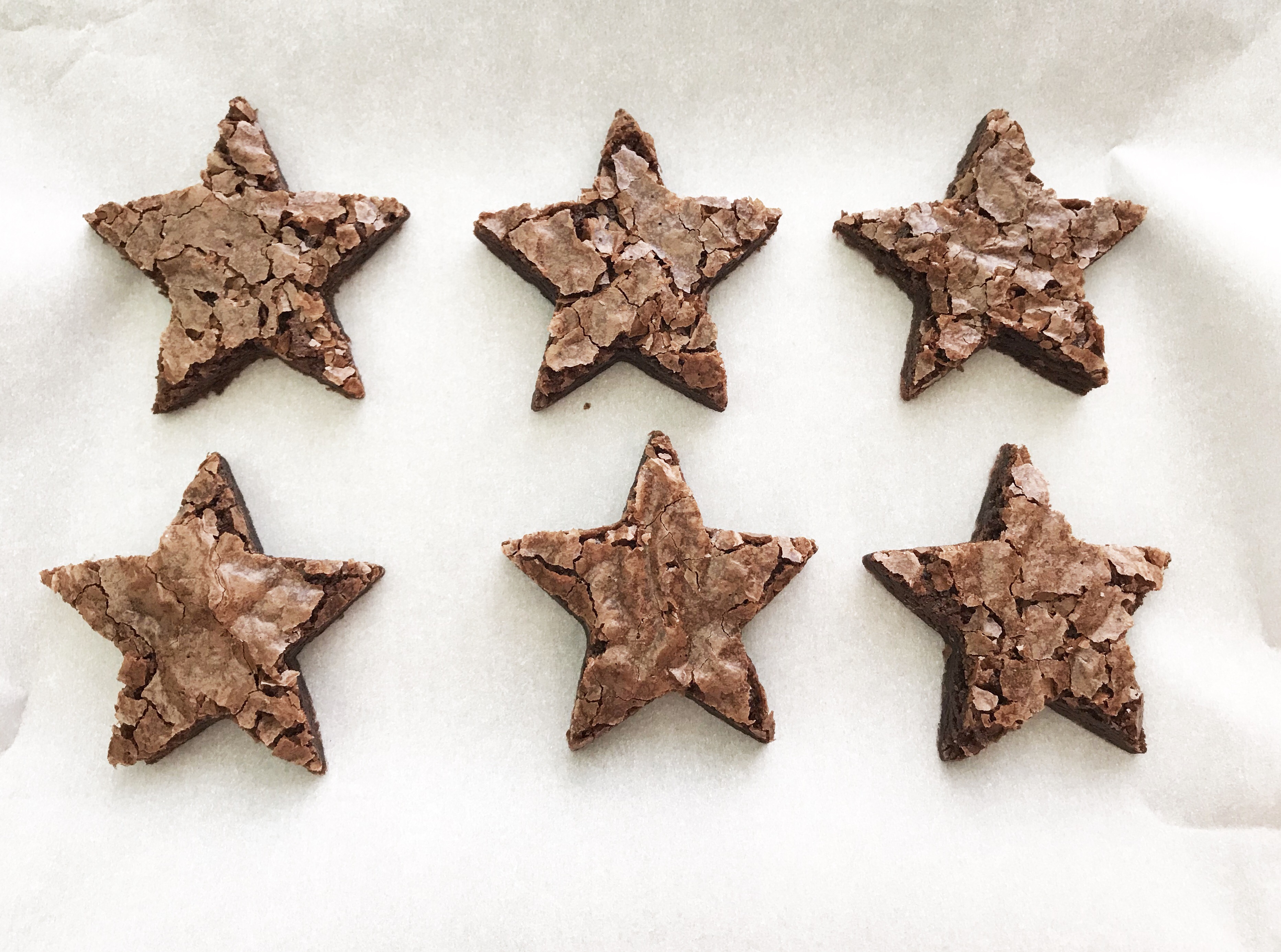 Patriotic Star Shaped Brownies