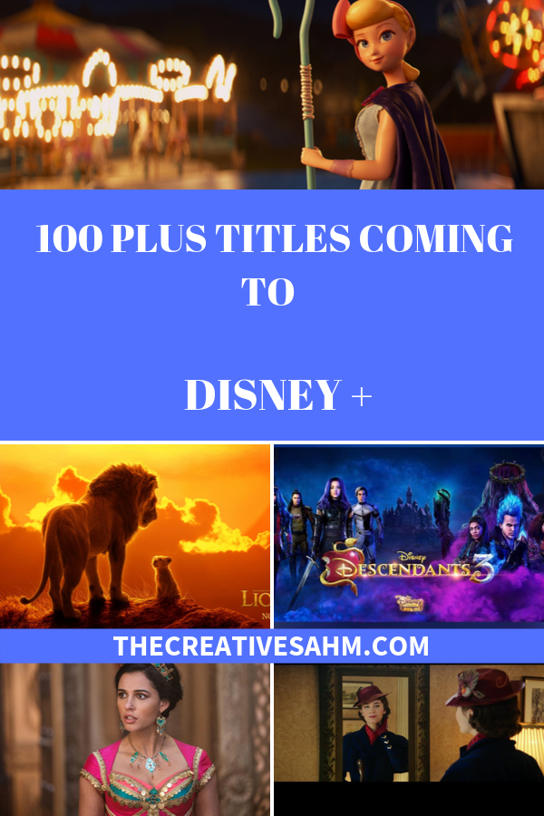 100 Plus Titles Coming To Disney + In November 