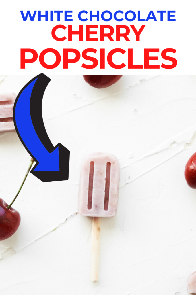 DIY cherry popsicles